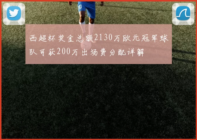 西超杯奖金总额2130万欧元冠军球队可获200万出场费分配详解