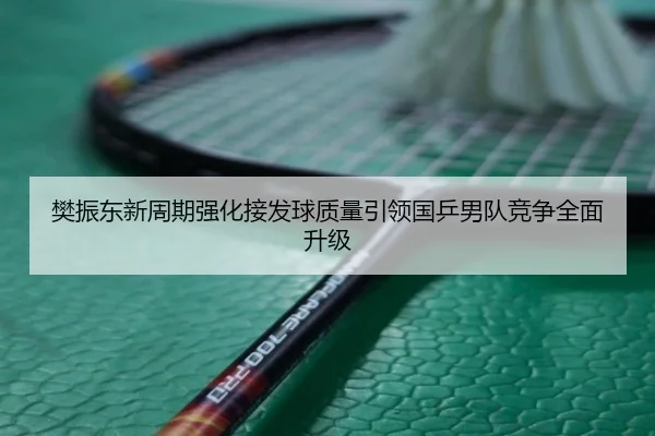 樊振东新周期强化接发球质量引领国乒男队竞争全面升级